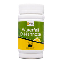 Waterfall D-Mannose Lemon Tub front. Produced by Sweet Cures Limited.