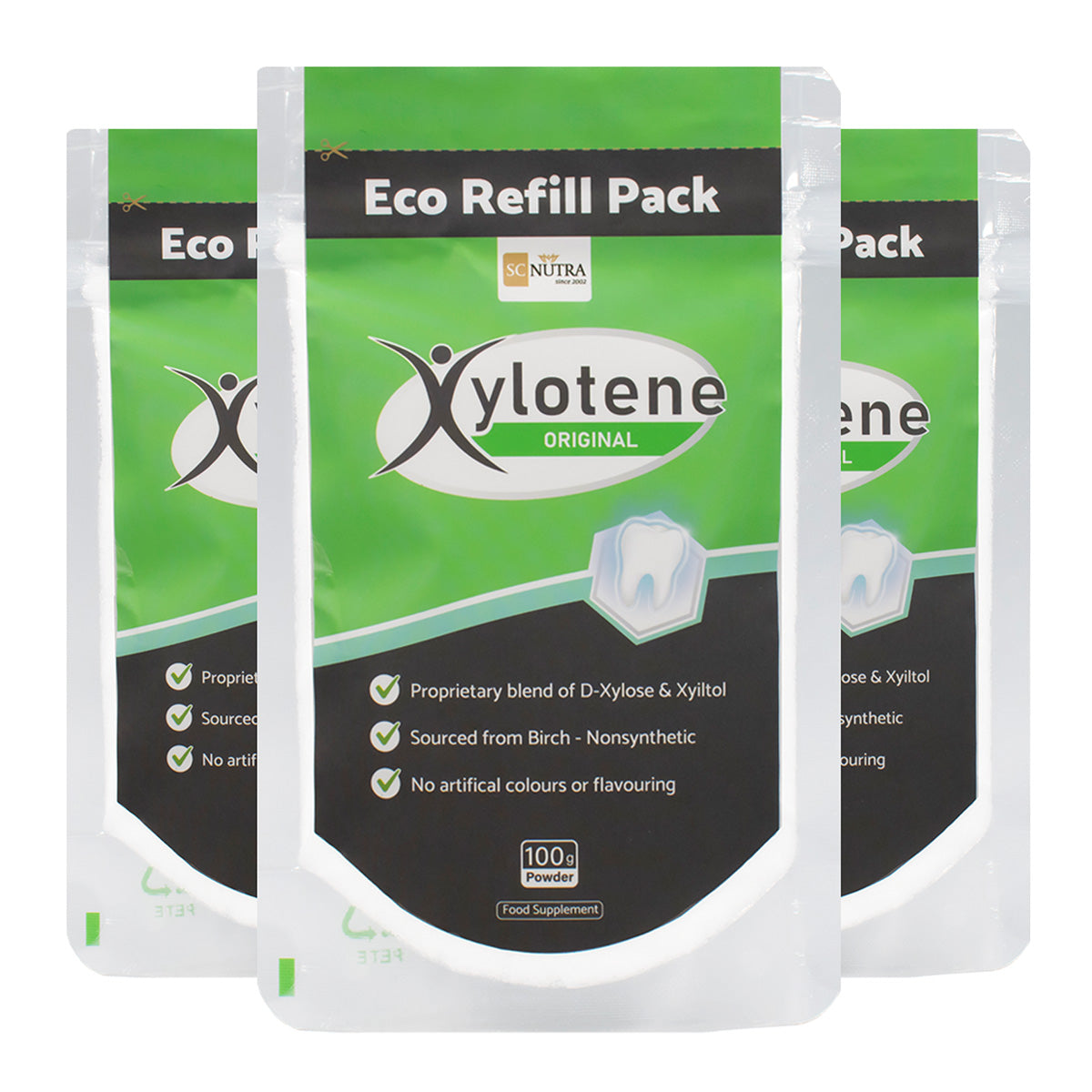 3 x Xylotene Powder Eco Refill Pack Bundle. 3 for 2 Bundle.
