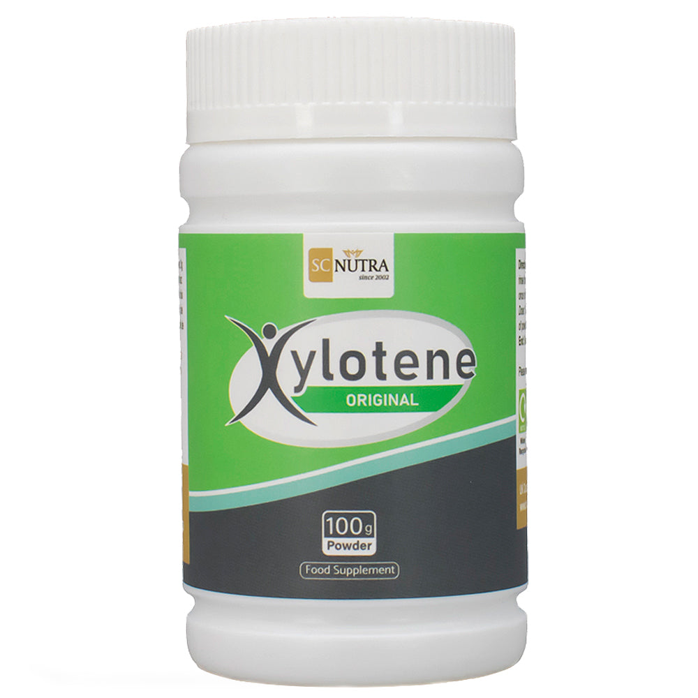 Xylotene Original tub front. 100g Powder. 