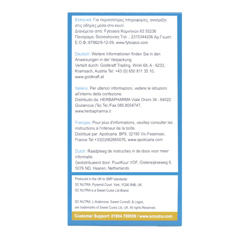 L-Arabinose box side. European distributors.